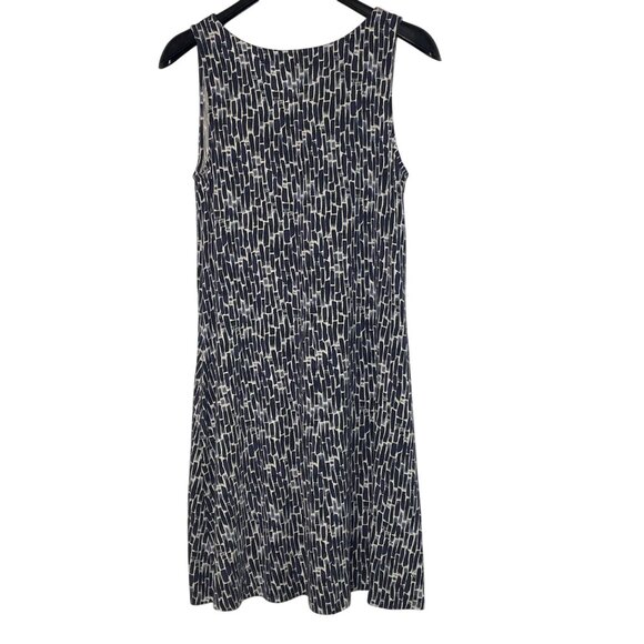 Garnet Hill Button Front V-Neck Tank Dress Sz MED Pockets - Picture 2 of 7